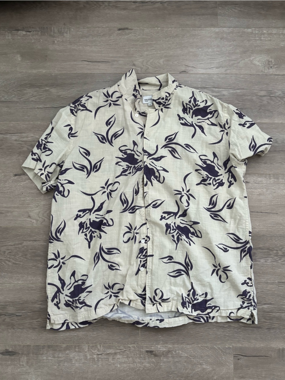 Devred Cream Shirt with Navy Floral Print
